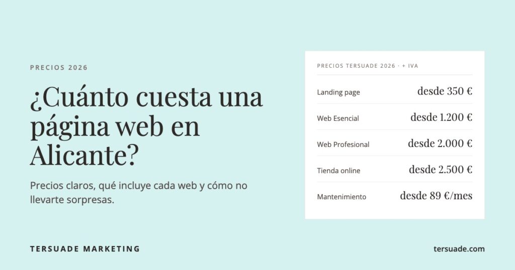 precios-pagina-web-alicante-tersuade-2026
